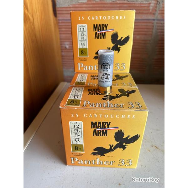 4 bo�tes MARY ARM PANTHER 33 cal.12 plomb 8 1/2