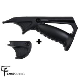 Poign&eacute;e Tactique Saigo Defense Grip PTK Noir