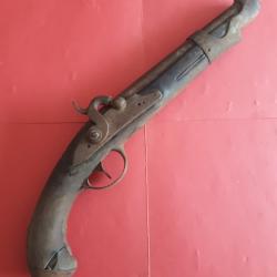 Pistolet mod&egrave;le silex 1763 66 transform&eacute; percussion