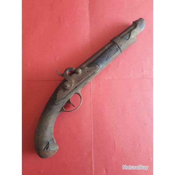 Pistolet mod�le silex 1763 66 transform� percussion