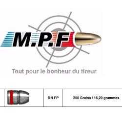 OgivesMPFpro 45 LC RN FP 255 Gr &Oslash;452" par 250 Projectiles Plombs sp&eacute;ciales TIR WESTERN SPORTIF