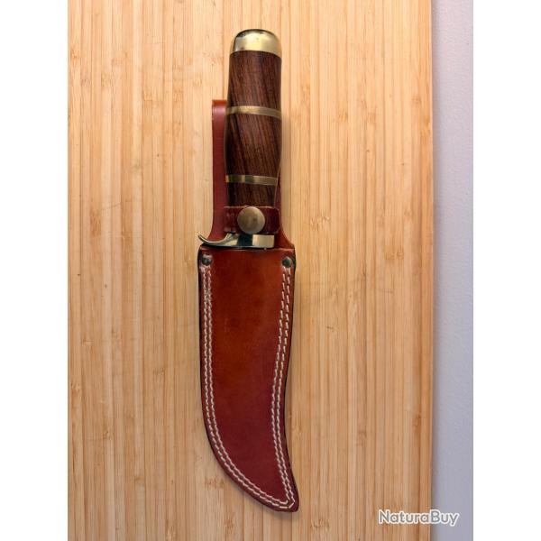 Couteau de chasse Anton Wingen Jr Solingen "Golden Westen" 4082 - Vintage