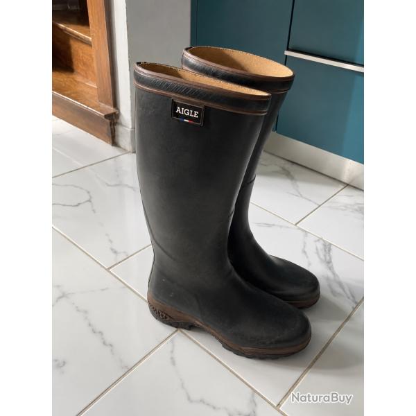 Bottes Aigle Parcours 2 pointure 45 + Housse  Browning