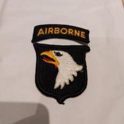 Patch arm&eacute;e us 101st AIRBORNE DIVISION tab AIRBORNE ORIGINAL