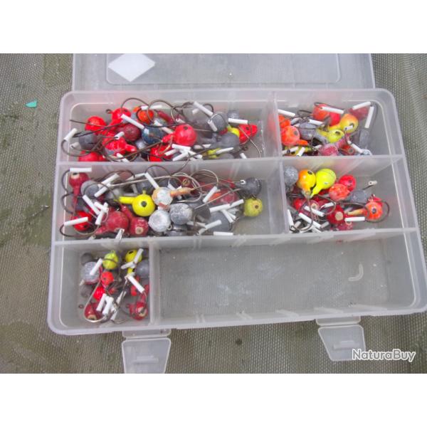 ensemble de 137 t�tes de leurres souples
