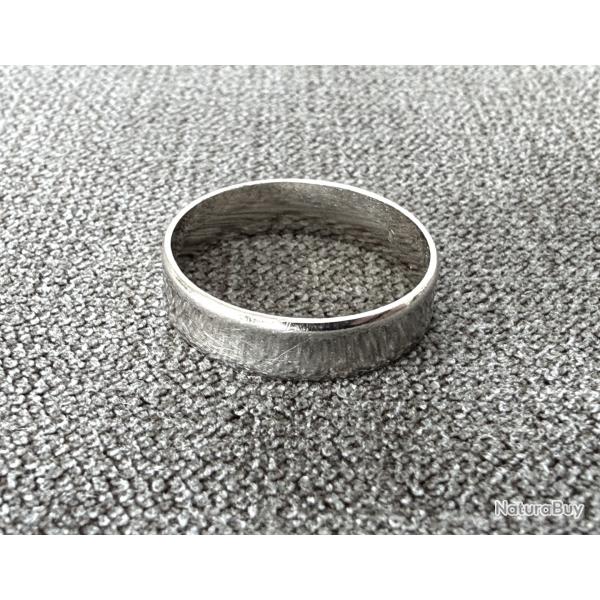 Bague or blanc massif 18 carats - Anneau - taille 56 - alliance