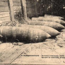 Carte Postale Ancienne - Blankenberghe, Batterie d'obusiers - N&deg;8263