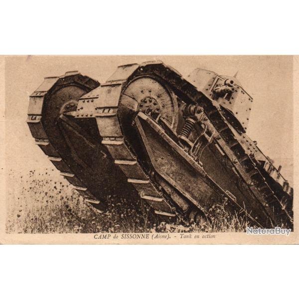 Carte Postale - Char d'assaut en action, Camp de Sissonne (Aisne) - N�8264