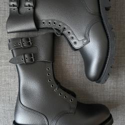 Rangers Arm&eacute;e Fran&ccedil;aise Neuves T43 - Cuir Noir R&eacute;glementaire