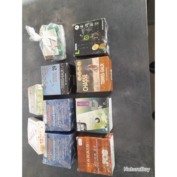 Lot de cartouches calibre 12