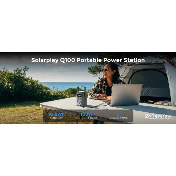 Station d'Alimentation Portable 100W - Batterie Externe Haute Capacit� 25 000 mah