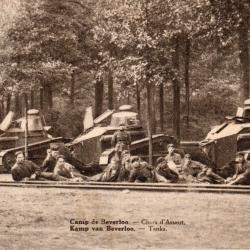 Carte Postale Ancienne - Camp de Beverloo - Chars d'Assaut - N&deg;8267