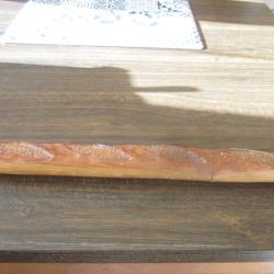 COUTEAU A PAIN ORIGINAL DANS UN FOURREAU BOIS BAGUETTE DE PAIN DUROL MADE IN FRANCE