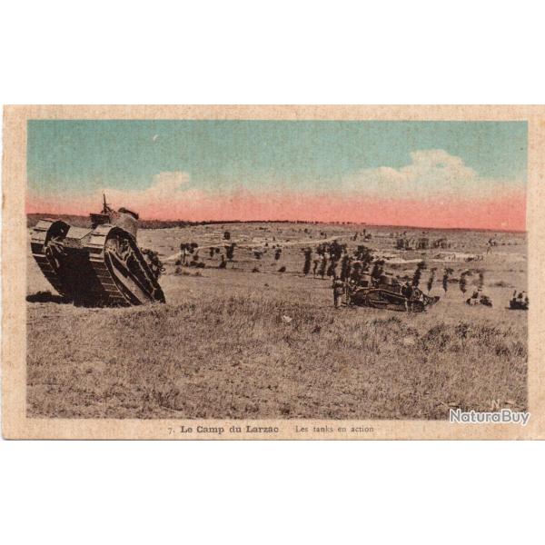 Carte postale Le Camp du Larzac Les tanks en action.- N�8271