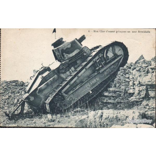 Carte Postale Char d'assaut.- N�8273