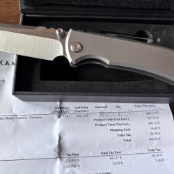 Couteau pliant Chaves Knives Redencion Street Drop Point, neuf