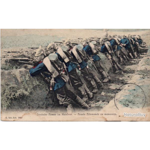 Carte postale de l'arm�e allemande en manoeuvres- N�8275