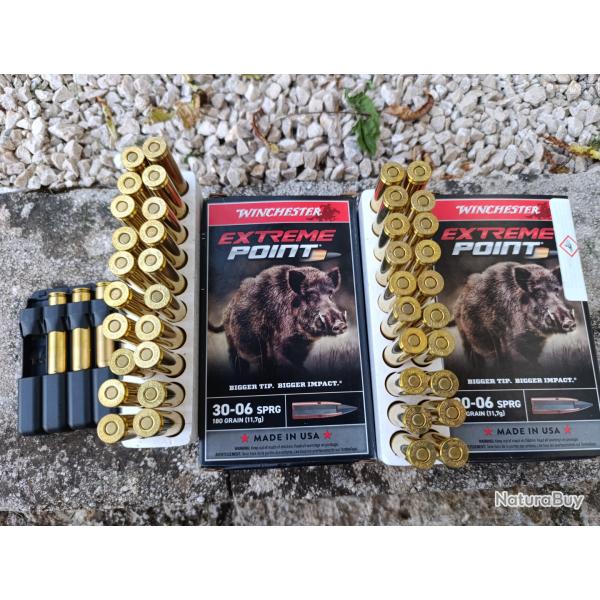 Balles Winchester Extreme Point - Cal.30.06 Sprg - 30-06 190 grains