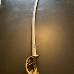 Sabre Troupe de cavalerie l&eacute;g&egrave;re mod&egrave;le 1822 dit Bancal, militaria France