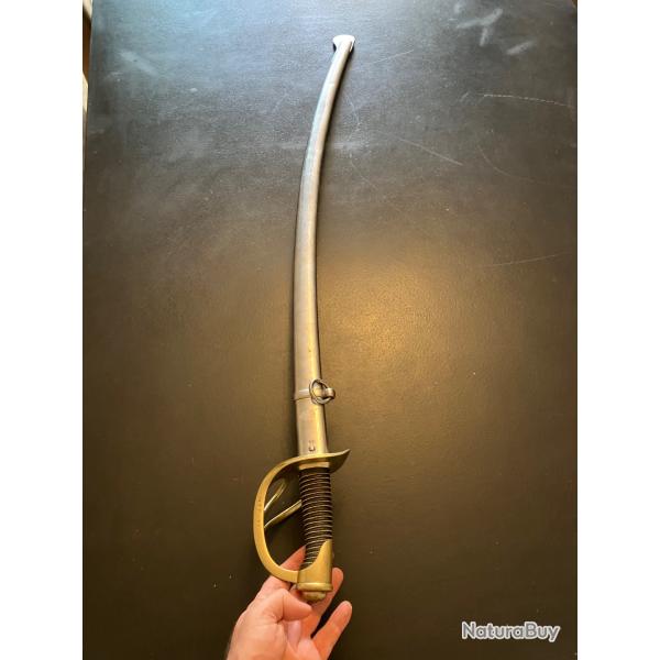 Sabre Troupe de cavalerie l�g�re mod�le 1822 dit Bancal, militaria France