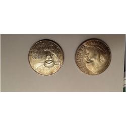 DEUX PIECES DE 100FRANCS ARGENT.(Germinal 1985)et(Statut de la Libert&eacute; 1986).