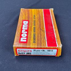 1 boite de cartouche avec 20 cartouches calibre 8x57 JRS de marque Norma