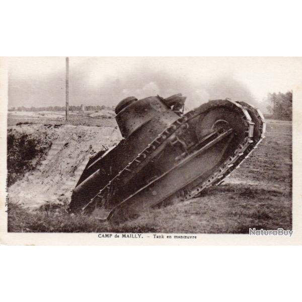 Carte Postale - Camp de Mailly - Tank en manoeuvre - N�8279