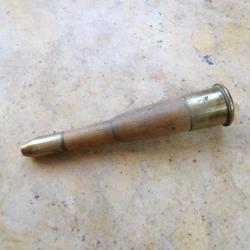 munition de manipulation instruction de Lebel / Berthier 8 MM dat&eacute;e 3/1908 bois + laiton ww1 ww2