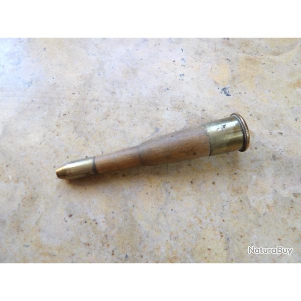munition de manipulation instruction de Lebel / Berthier 8 MM dat�e 3/1908 bois + laiton ww1 ww2