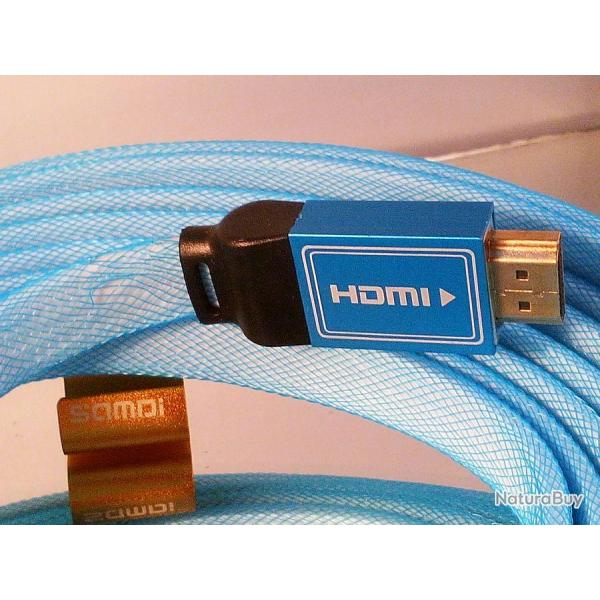Cable HDMI 1.4 Plat Flat Cable Full HD  3D