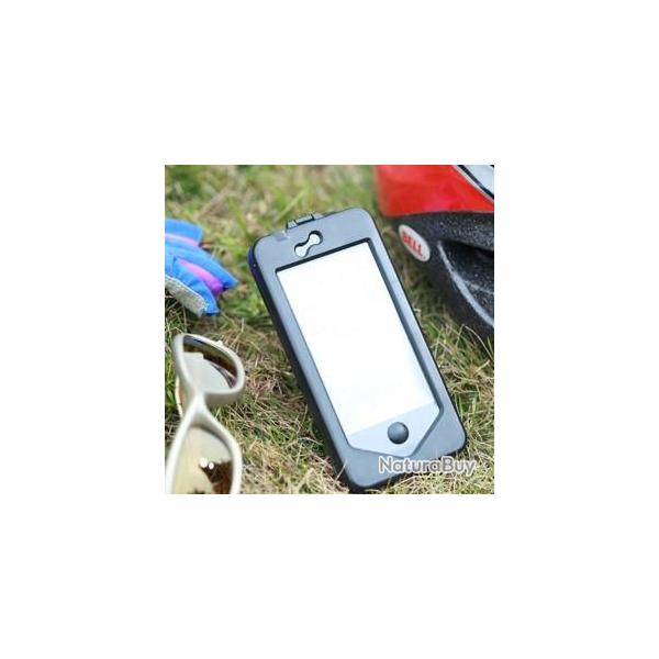 Coque  Support Etanche Velo VTT Quad Scooter iPhone 5/5S/5SE-Noir