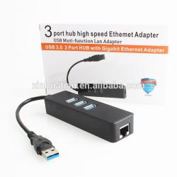 Hub USB 3 3 ports +  RJ45 1Gb Ethernet