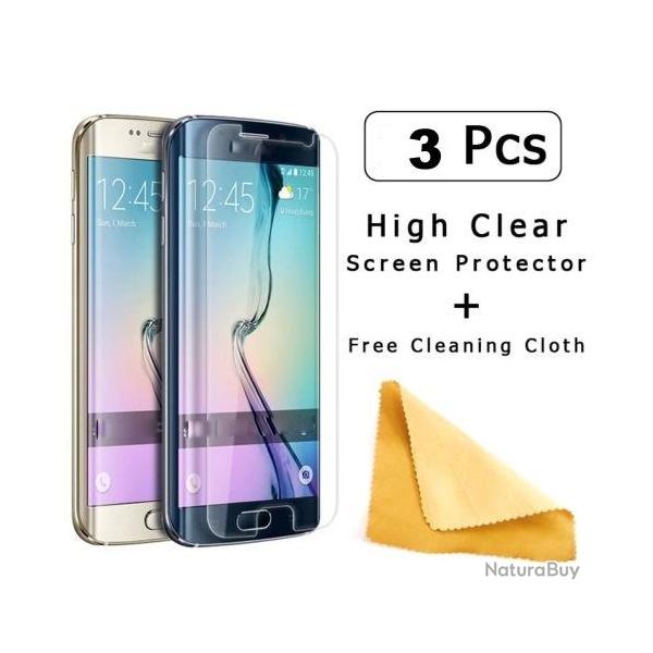 3 Film Protection Ecran Mat pour Telephone Samsung -Galaxy S6 Edge + G928