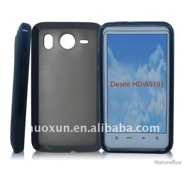 Coque TPU-Noir-HTC Desire HD