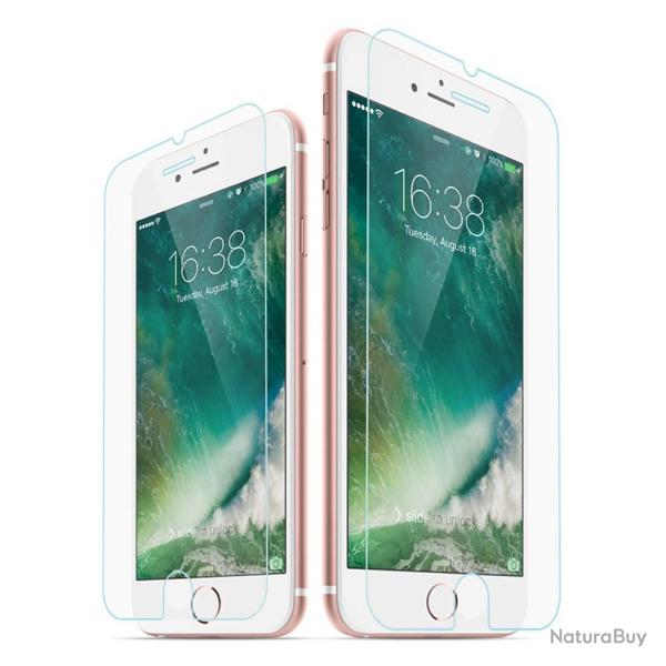 Verre trempe Protection Ecran iPhone Samsung Tempered Glass-iPhone 7/8 Plus +