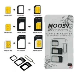 Pack 3 Adaptateur  Carte Micro Nano Sim iPhone  iPad Samsung -Micro Nano Sim