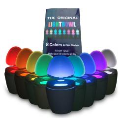Lampe Cuvette WC Toilettes LED 8 couleurs-Rouge
