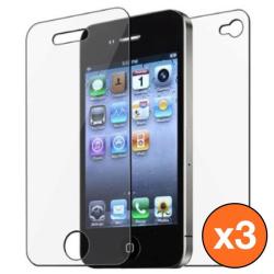 3 film Protection Ecran + Dos compatible  Iphone  ScreenGUARD -Apple iPhone 4 / 4S