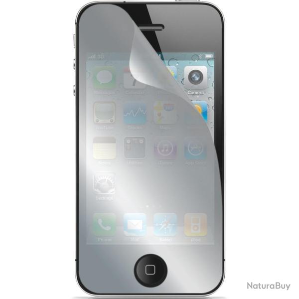 3 film Protection Ecran Miroir compatible iPhone ScreenGUARD -Apple iPhone 4 / 4S