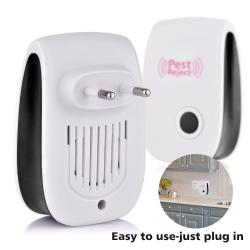 Prise Ultrasons Anti Moustique Insecte Araignee Rat-2PCS