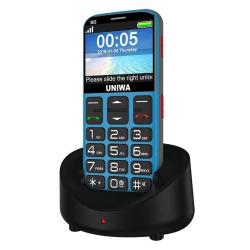 Telephone Portable Senior 3G SOS Grosses Touches -Bleu