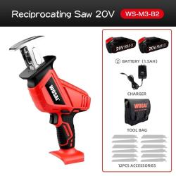 Scie Sabre Pro Sans Fil 2 Batteries Li-ion-WS-M3-B2