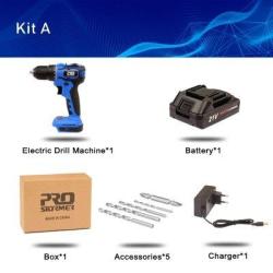 Perceuse Visseuse Sans Fil Pro 21V 40Nm-Kit A