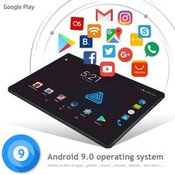 Tablette Android 9 10.1" 2/32GB 4G + Housse-Noir