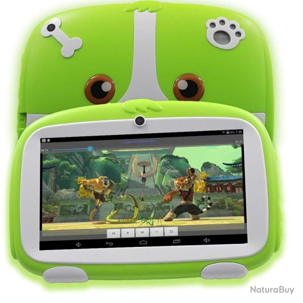 Tablette Android 7" pour Enfant Wifi 16GB-Vert