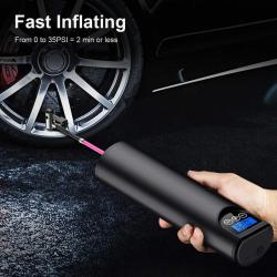 Mini Pompe Rechargeable 10 Bar Auto Moto-Noir