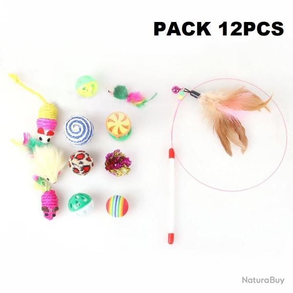 Pack Jouets pour Chat -Pack 12pcs