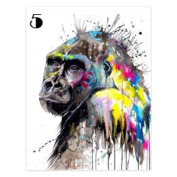 Peinture Impression sur Toile Animaux Abstrait-5-30x45cm