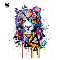 Peinture Impression sur Toile Animaux Abstrait-8-50x75cm