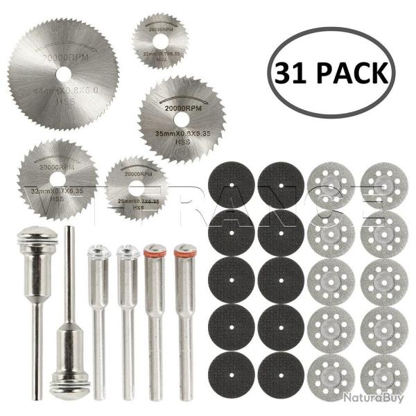 Ensemble d Accessoires pour Mini Perceuse Dremel-31pcs